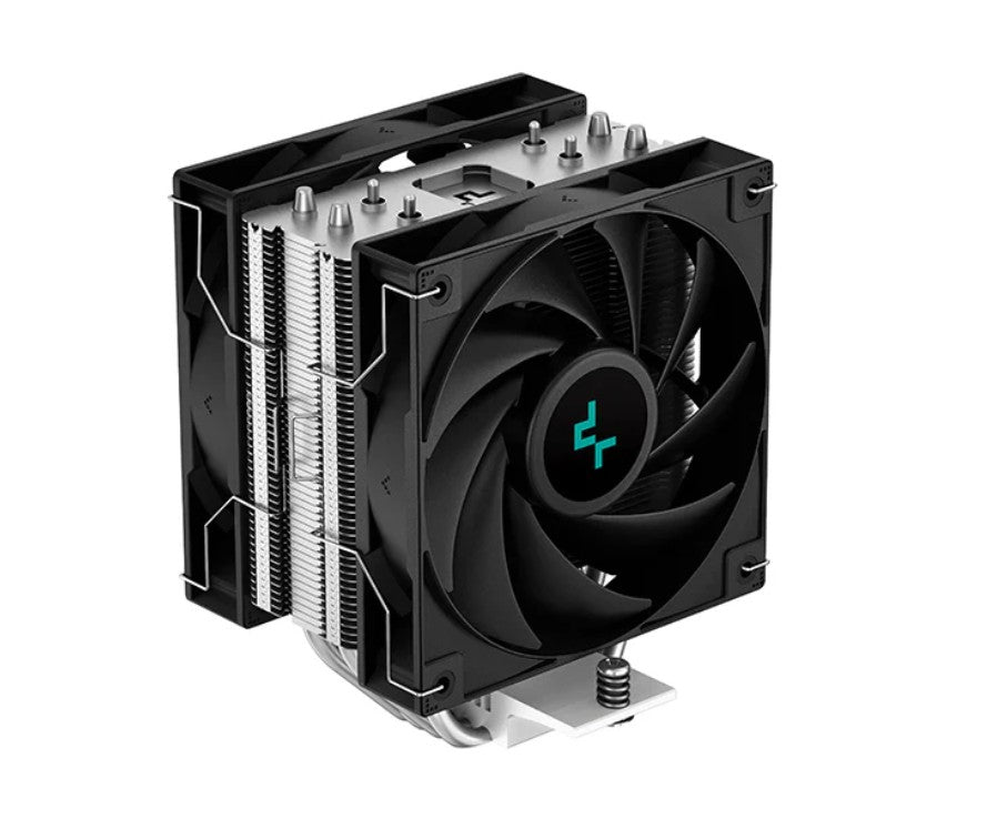 DeepCool AG400 PLUS Single Tower CPU Cooler Dual Fans, 4 Heat Pipes, 120mm PWM Fan, Intel LGA1851/1700/1200/115X, AM5/AM4 DeepCool AG400 PLUS Single Tower CPU Cooler Dual Fans, 4 Heat Pipes, 120mm PWM Fan, Intel LGA1851/1700/1200/115X, AM5/AM4